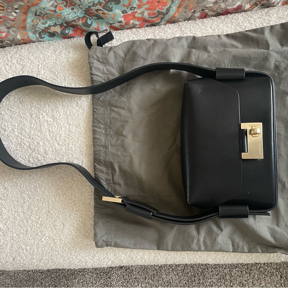 All Saints Black Leather Bag